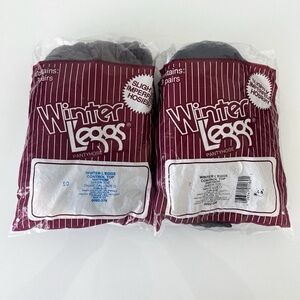 Winter Legs Black Pantyhose - 6 Pairs